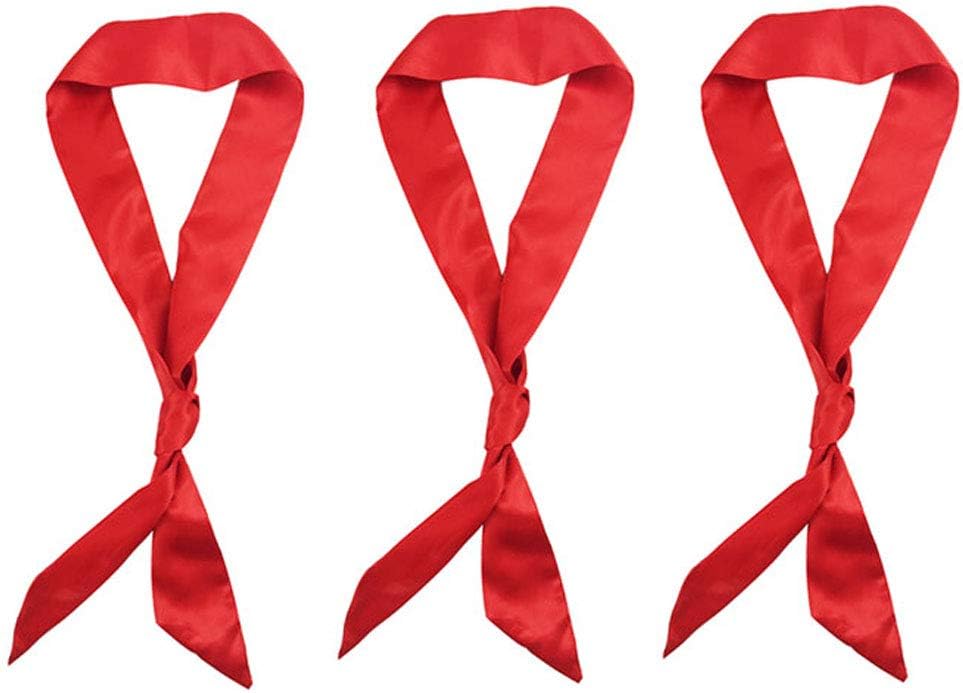 Ribbon scarves for women, handbags, ribbons, fashion accessories, headbands Red...