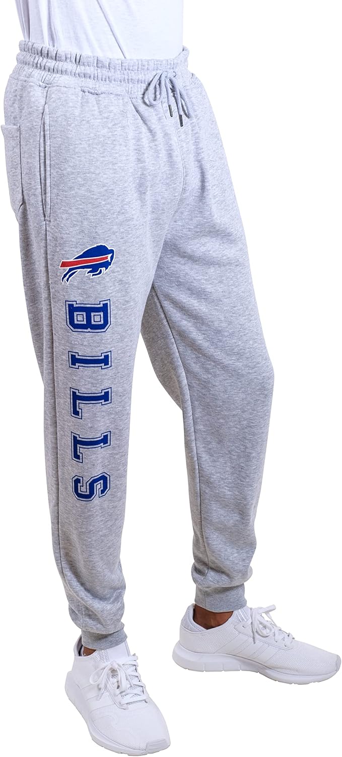 Ultra Game Adult's NFL Official Super Soft Game Day Jogger Sweatpants Buffalo Bi...
