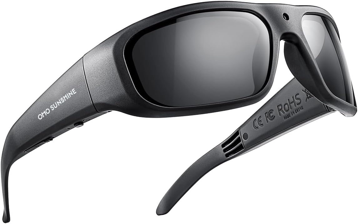 OhO 32G Camera Glasses,Super Slim 1080P Smart Glasses with UV400 Sunglasses Lens...