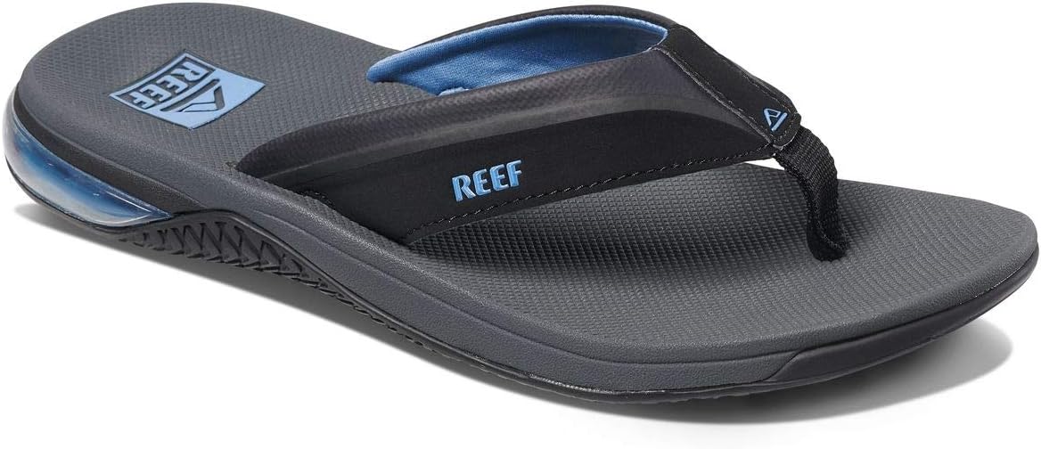REEF Anchor Men's Beach Flip Flop, Water Friendly, Cushioning Heel Airbag 11 Gre...