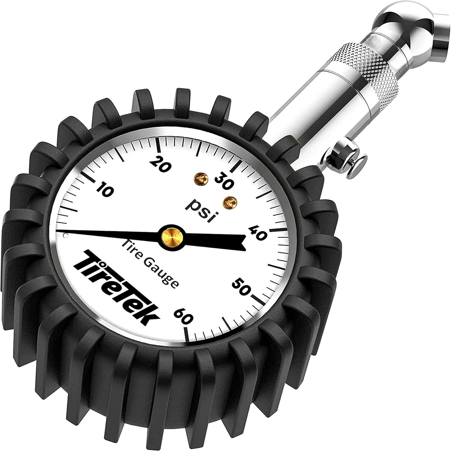TIRETEK Tire Pressure Gauge for Cars - (0-60 PSI, ANSI Certified) Tire Gauges fo...
