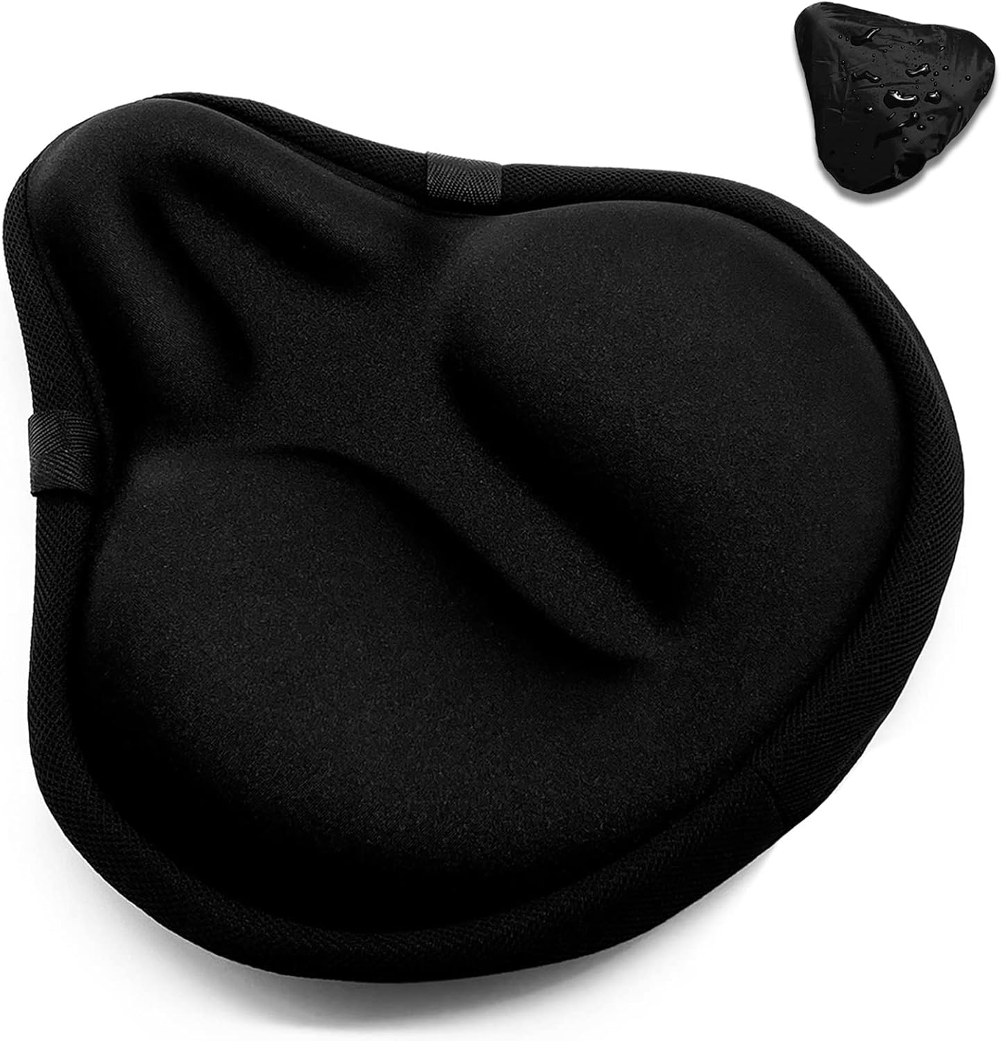 Bike Seat Cover, HUIOK Wide Gel Exercise Bike Seat Cushion for Women Men Comfort...
