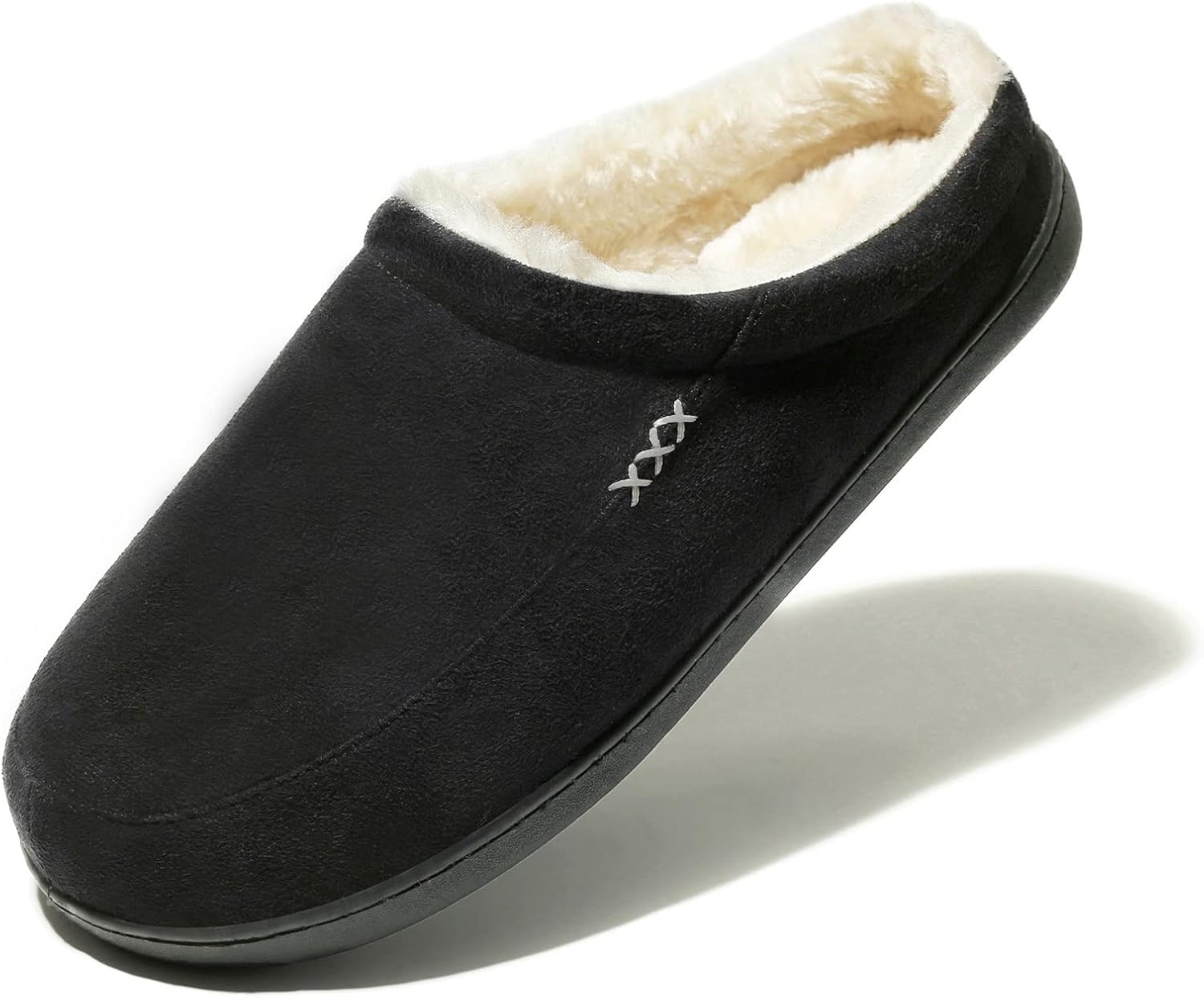 NewDenBer Men's Warm Memory Foam Slippers Soft Plush Fleece Lined Slip on Indoor...