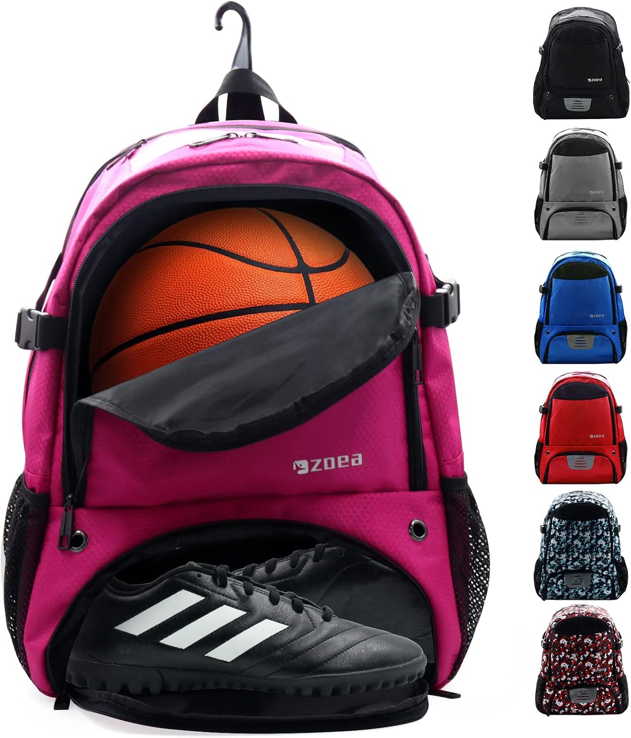 ZOEA Large Basketball Bag - Backpack for Basketball, Soccer & Volleyball Footbal...