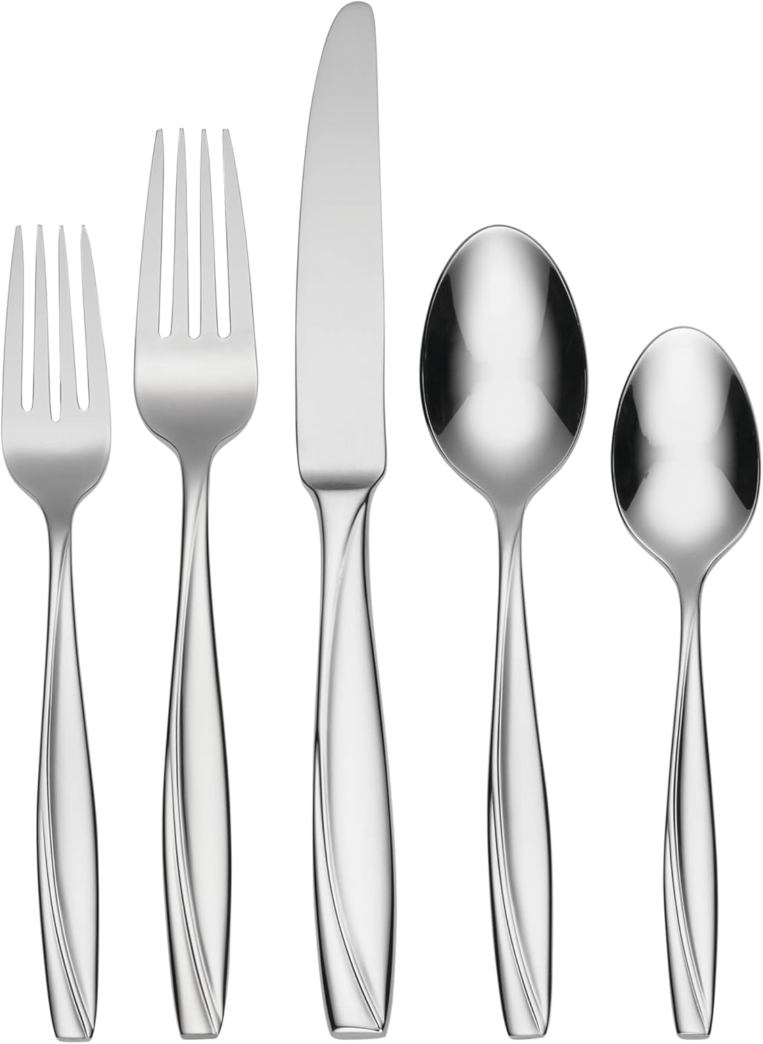 Oneida Camlynn Mirror 20 Piece Everyday Flatware Set, Service for 4 20-Piece Fla...