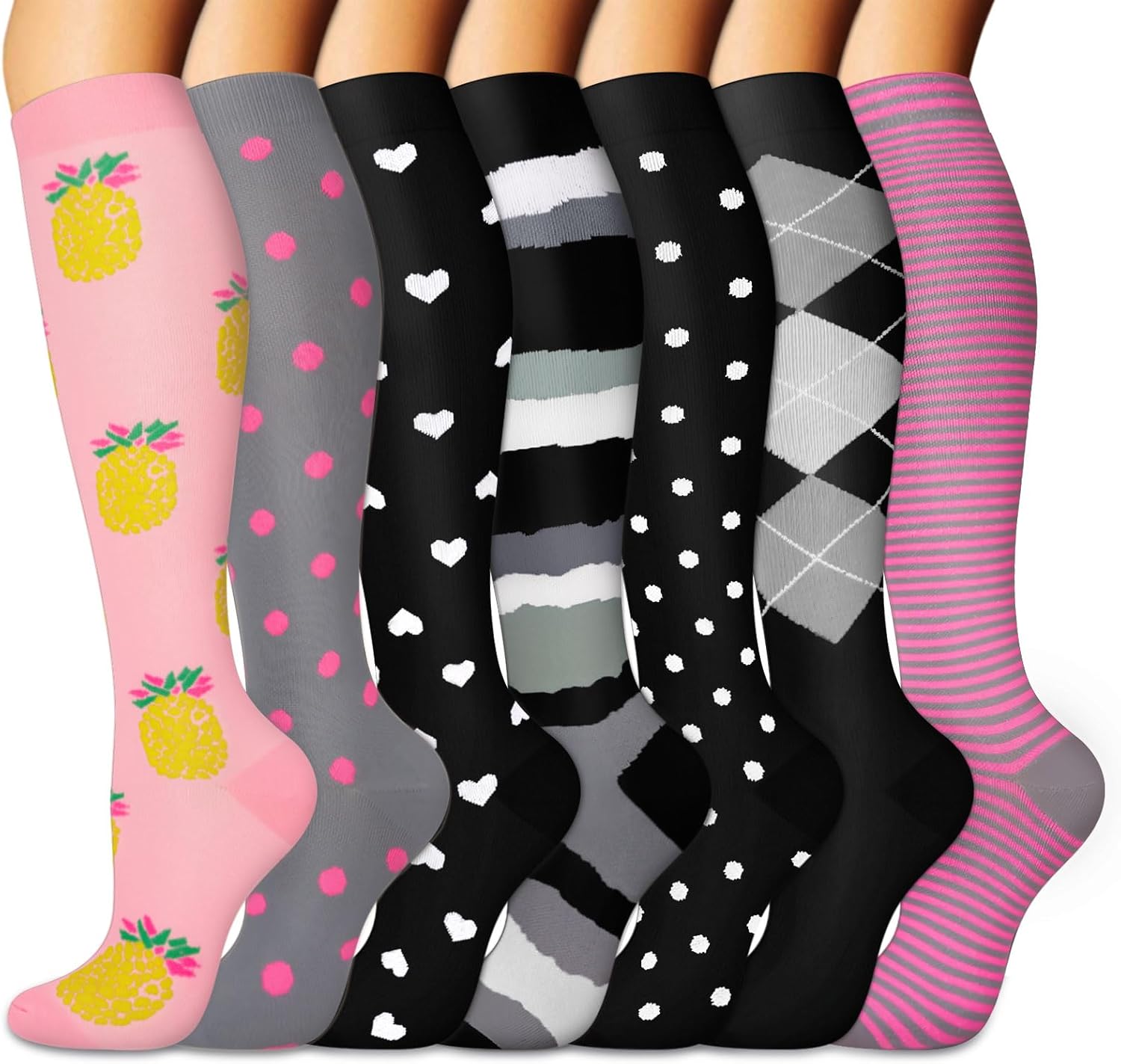 FuelMeFoot Compression Socks For Women Men - Graduated Support Knee High Socks F...
