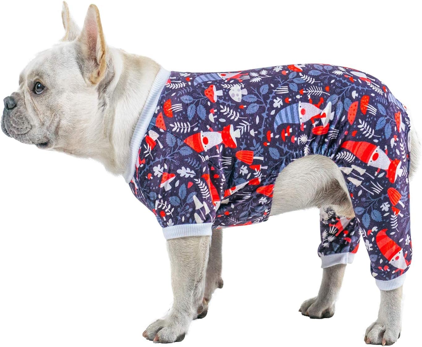 CuteBone Dog Pajamas Christmas Clothes Pjs for Small Dogs Shirts P107M Medium A0...