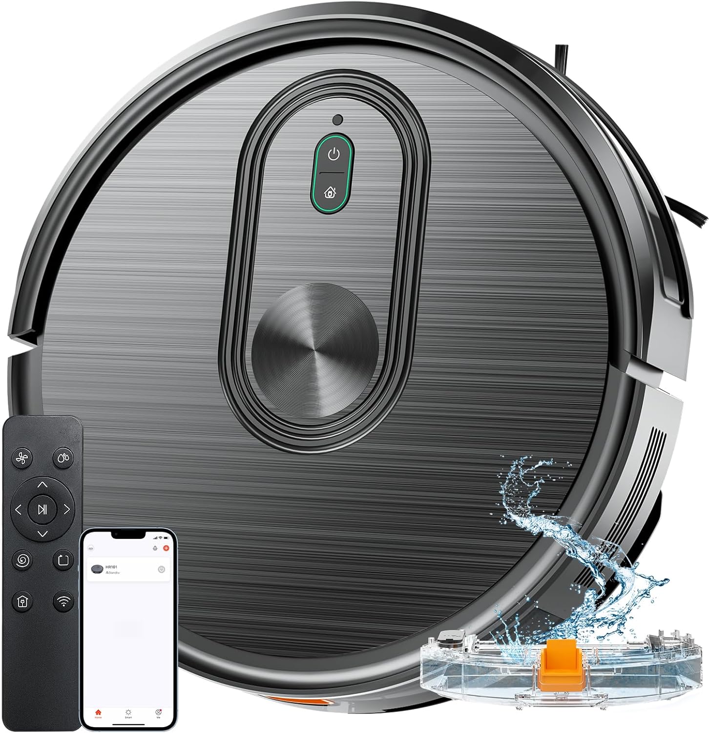 Robot Vacuum and Mop Combo, 2 in 1 Mopping Robotic Vacuum with Schedule, App/Blu...
