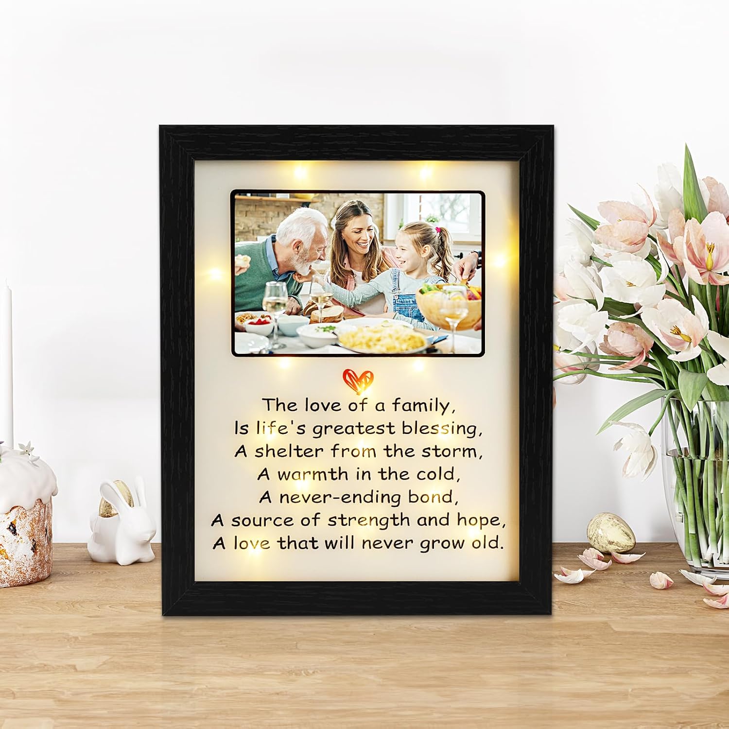 House Warming Gifts LED Shadow Box 4x6 Picture Frame - Housewarming Gifts for Ne...