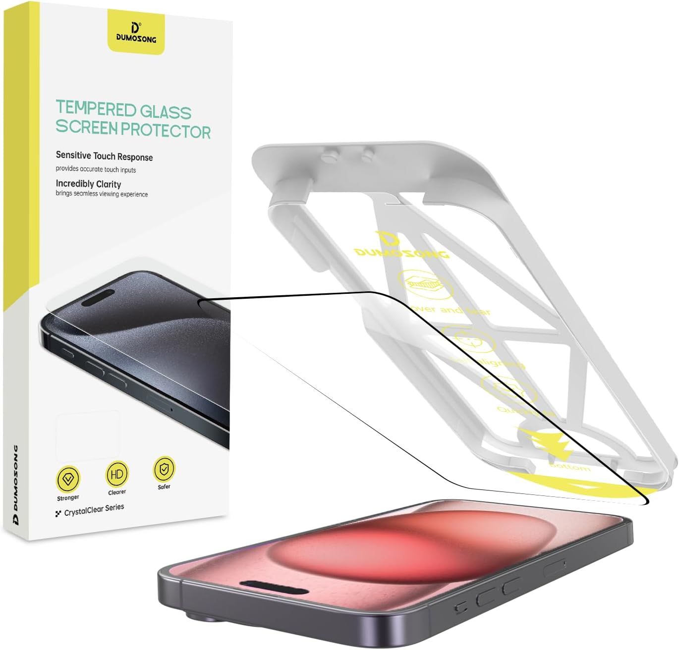 for iPhone 15 Pro Max Screen Protector, Anti Glare Eye Protection, High Transmit...