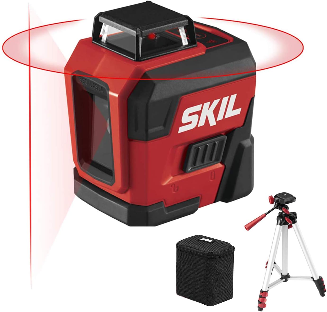 SKIL 65ft. 360° Red Self-Leveling Cross Line Laser Level with Horizontal and Ver...