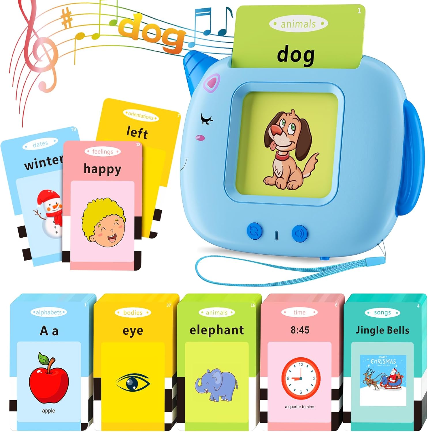Talking Flash Cards Toddlers Toys: Learning Toys for Kids 2-3, Speech Therapy Po...