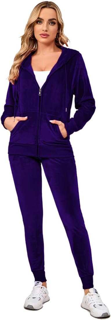MINANUO Tracksuit 2 Pieces Joggers Outfits for Women Jogging Sweatsuits Set Medi...