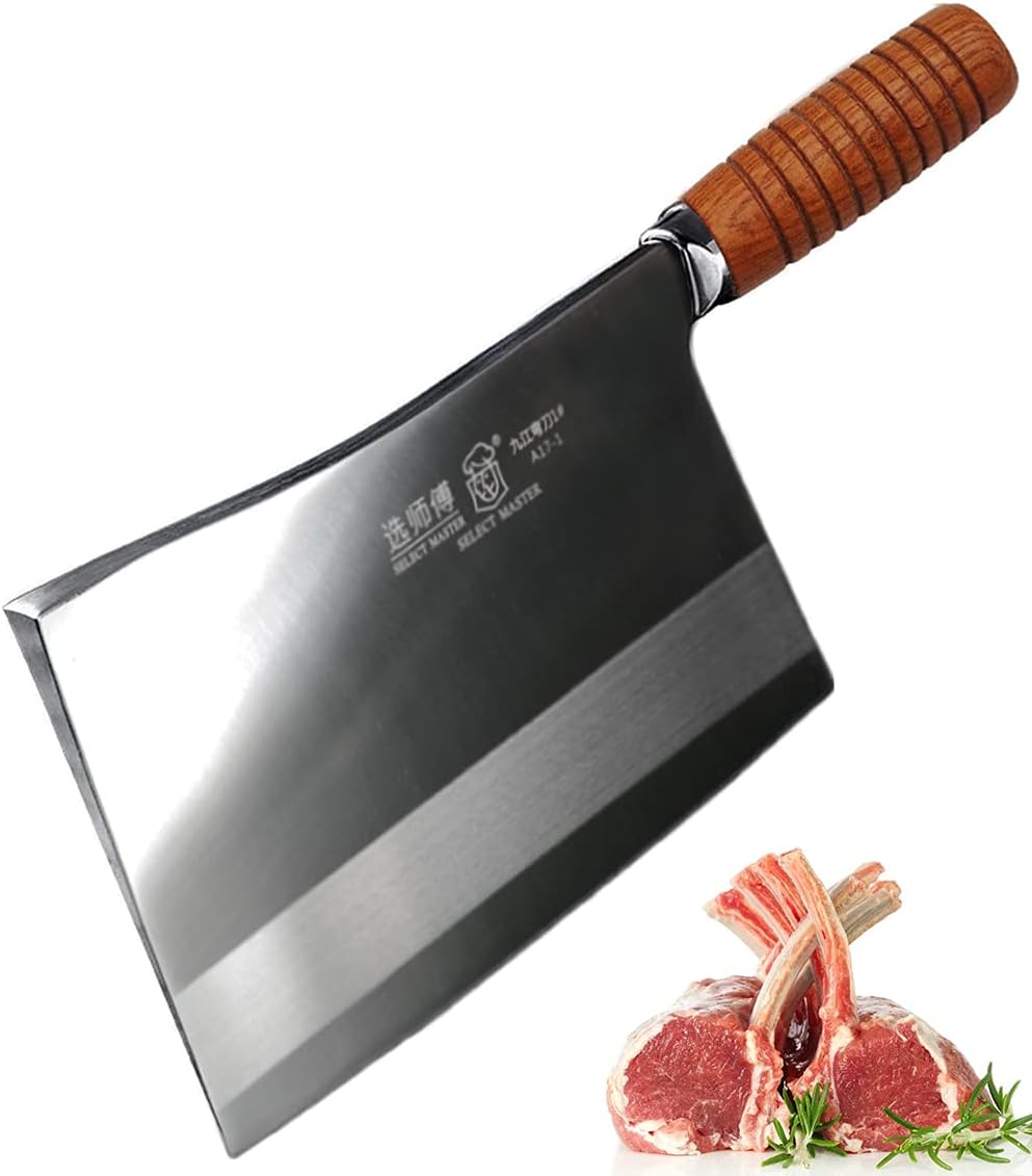 Mulberry knife Meat Cleaver - Professional Chinese Chef Knife - Heavy Duty Bone...