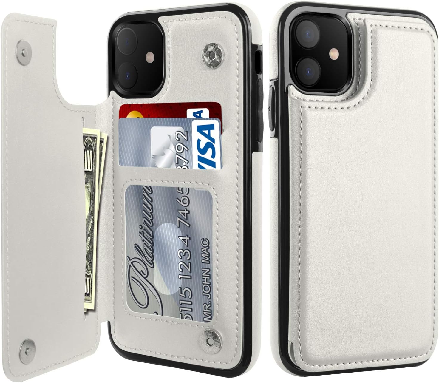 LETO for iPhone 12 Pro Case,iPhone 12 Case,Luxury Flip Folio Leather Wallet Case...