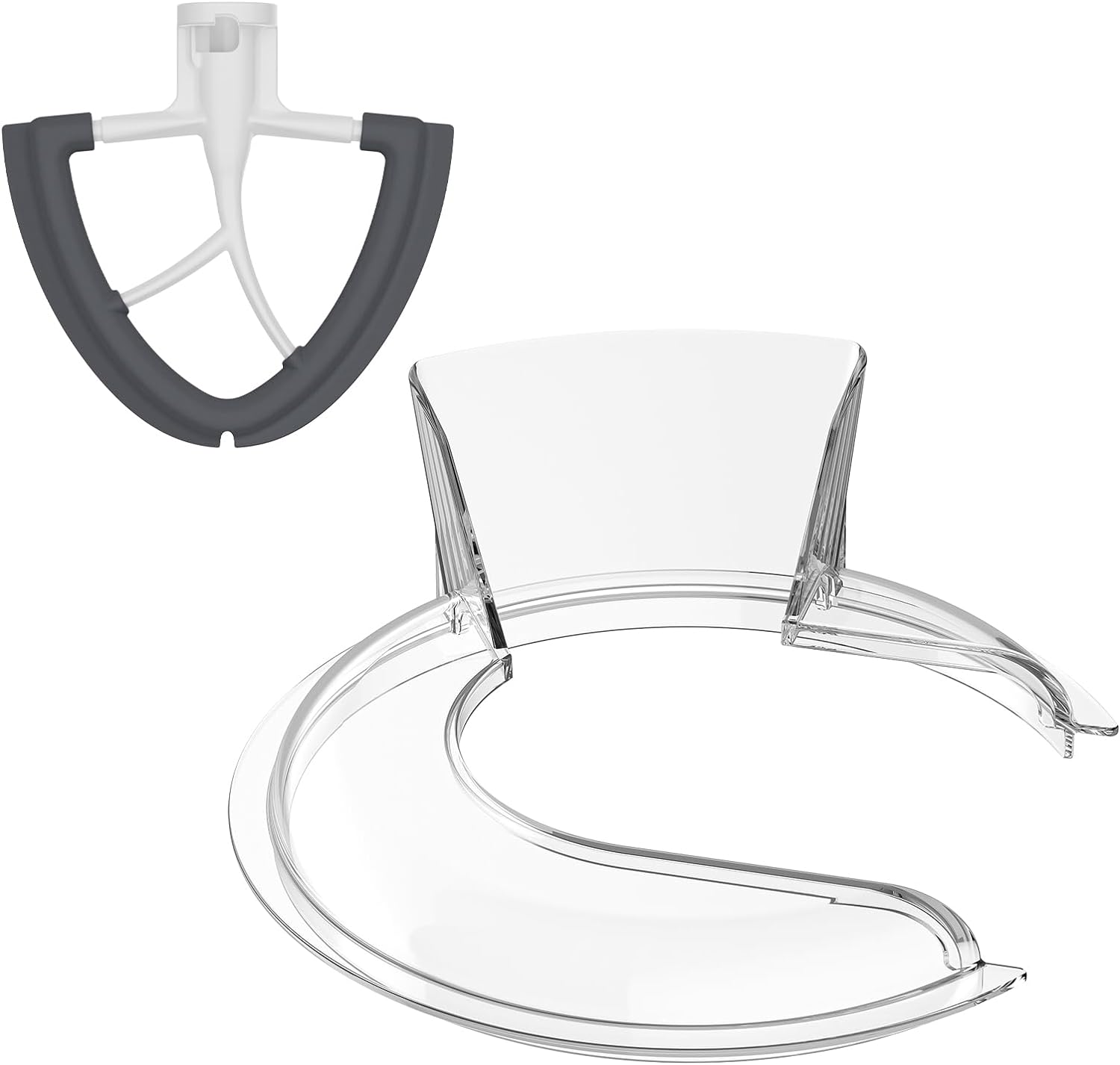 Pouring Shield&Flex Edge Beater for Kitchenaid Mixer, Suitable for KitchenAid 4....