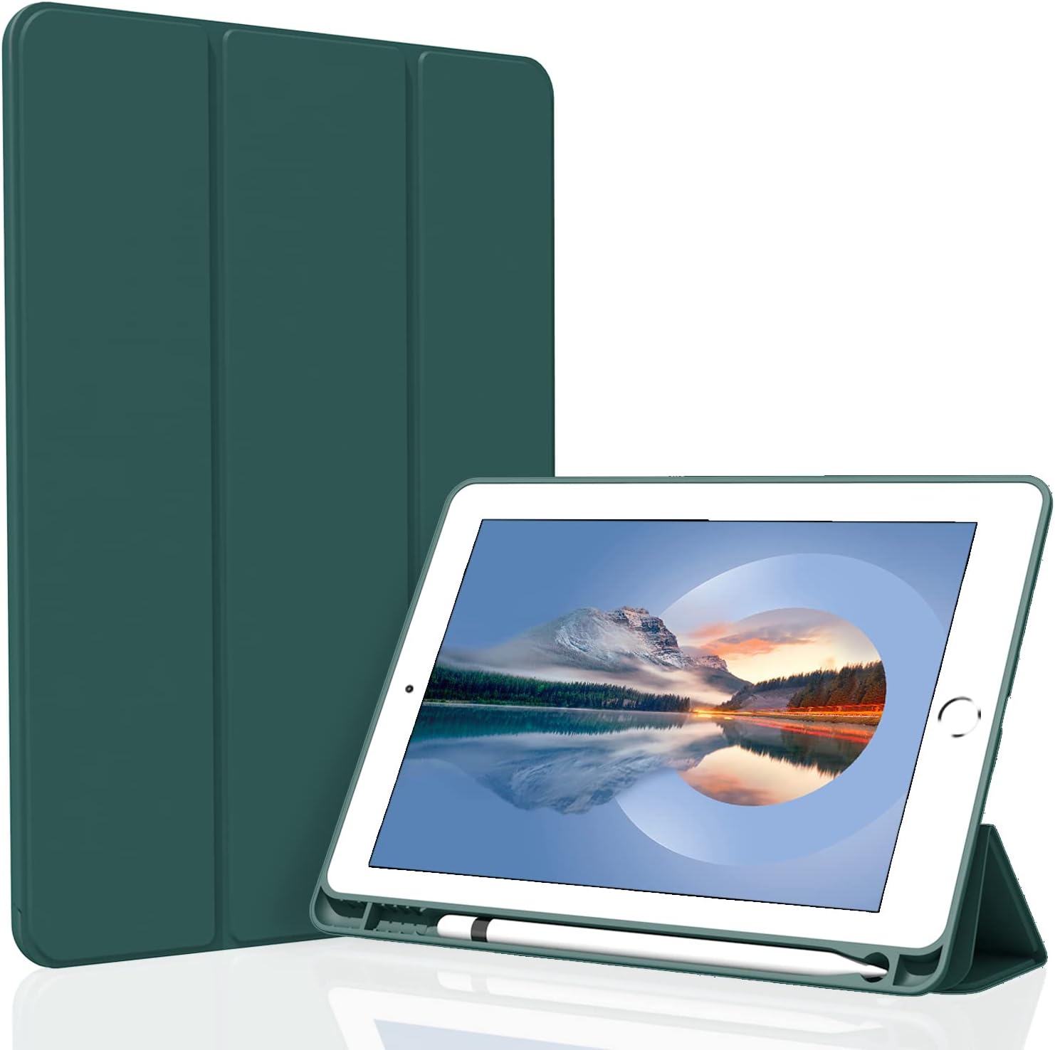 Case for iPad 10.2 2021/2020/2019, Smart Lightweight Trifold Stand Cover, Auto S...