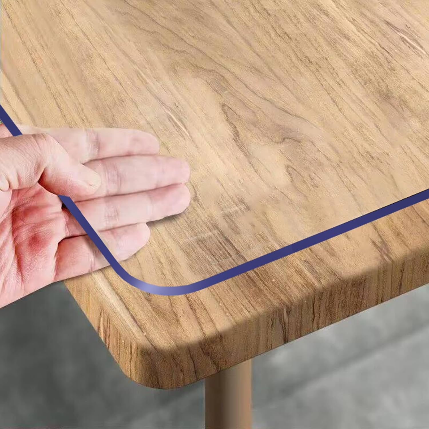 Royhom Clear Table Cover Protector 1.5mm Thick, 17 x 42 Inch Clear Desk Pad, Wat...