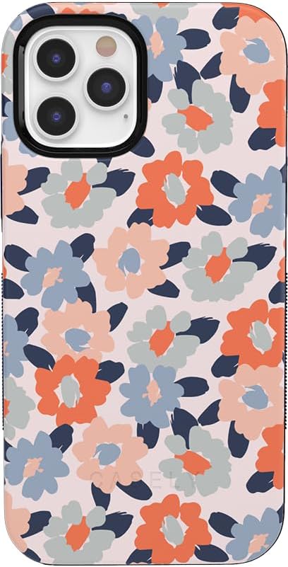Casely iPhone 12/12 Pro Case | Field of Flowers | Pastel Floral | Bold Protectiv...