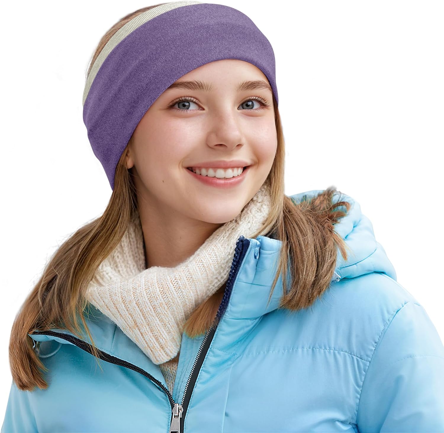 ukeen Ear Warmers for Women, Soft Warm Winter Headbands for Women, Reversible Ea...