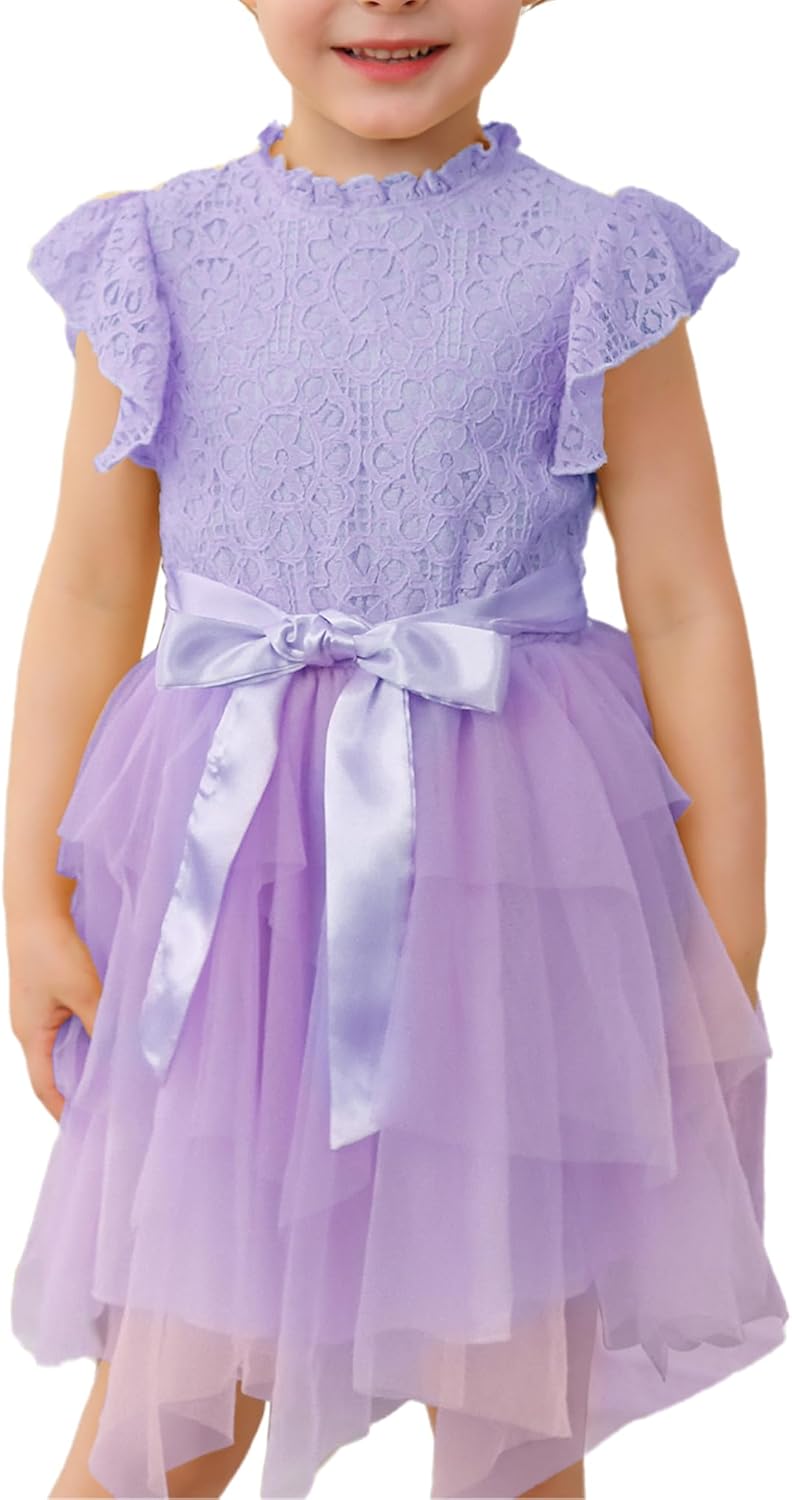Kucnuzki Toddler Tutu Dress Little Girl Party Dress Elegant Lace Princess Dress...