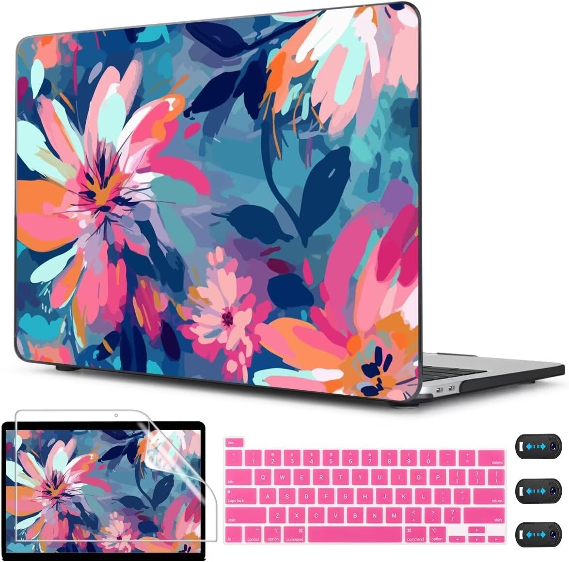 CISSOOK Compatible with MacBook Pro 13 inch Case 2023, 2022-2020 Release M2 M1 C...