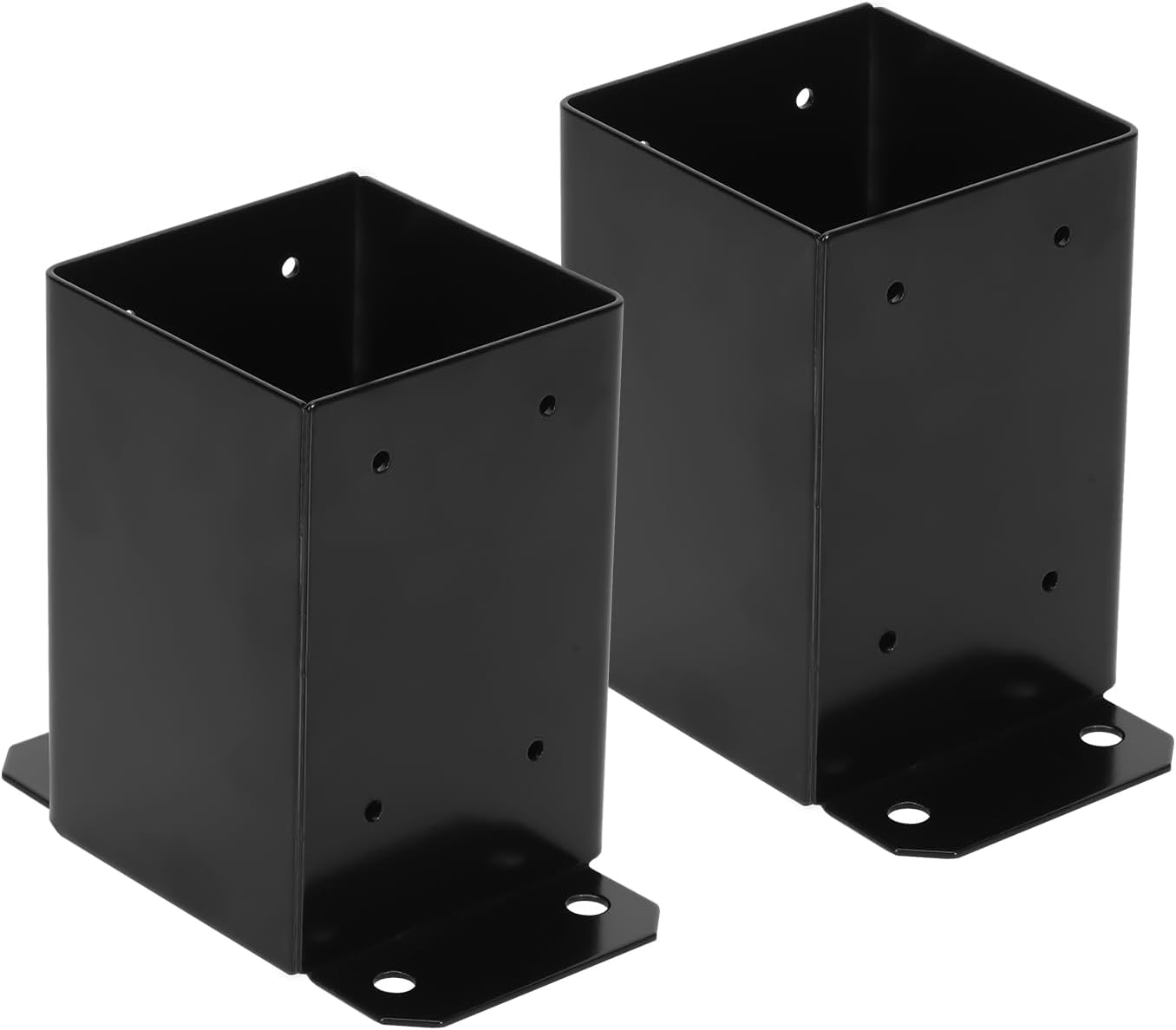 MIXXIDEA 4x4 Deck Post Base 2 PCS, Inner Size 3.6 x 3.6 Inch, Heavy Duty Metal B...