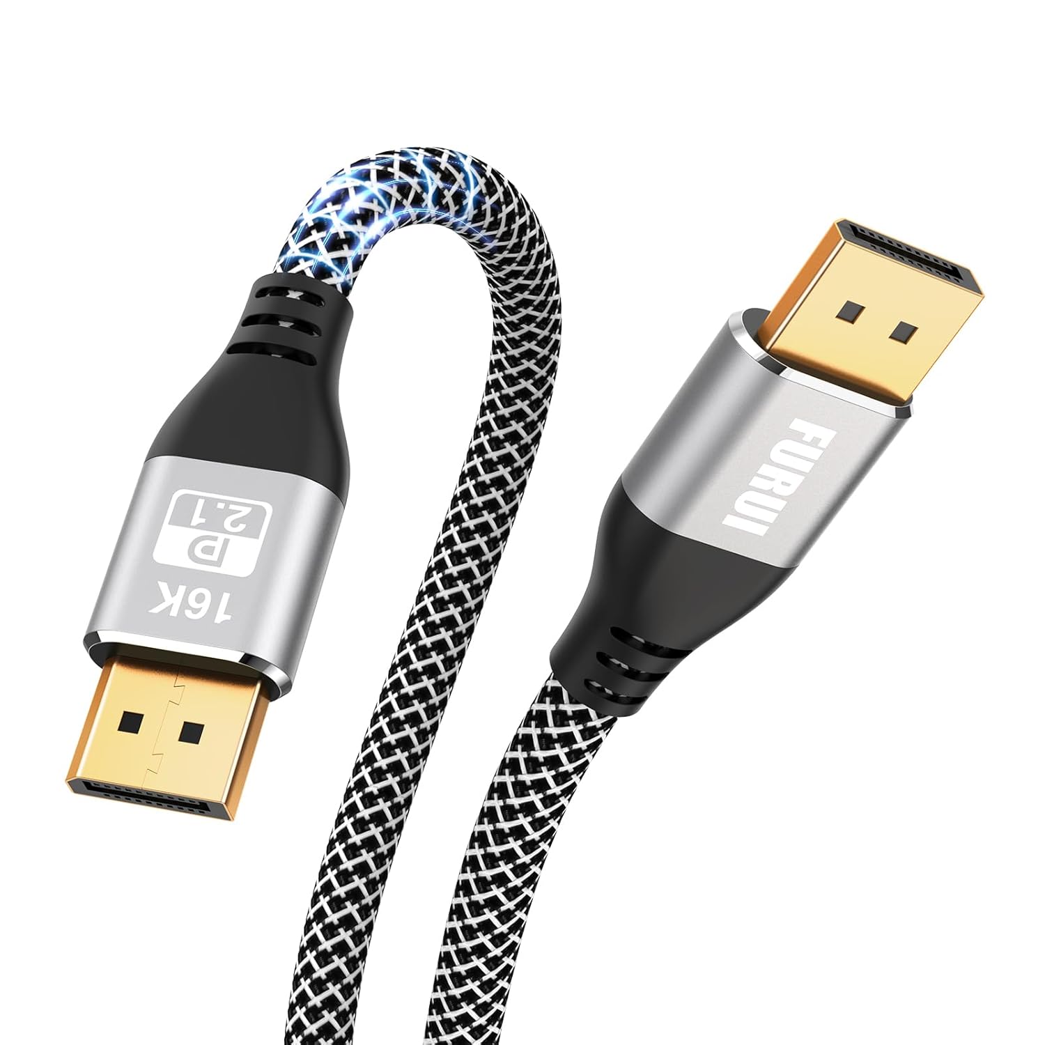 VESA Certified DisplayPort 2.1 Cable 10ft 2Pack, 16K DP 2.0 Cable, Supports 80Gb...