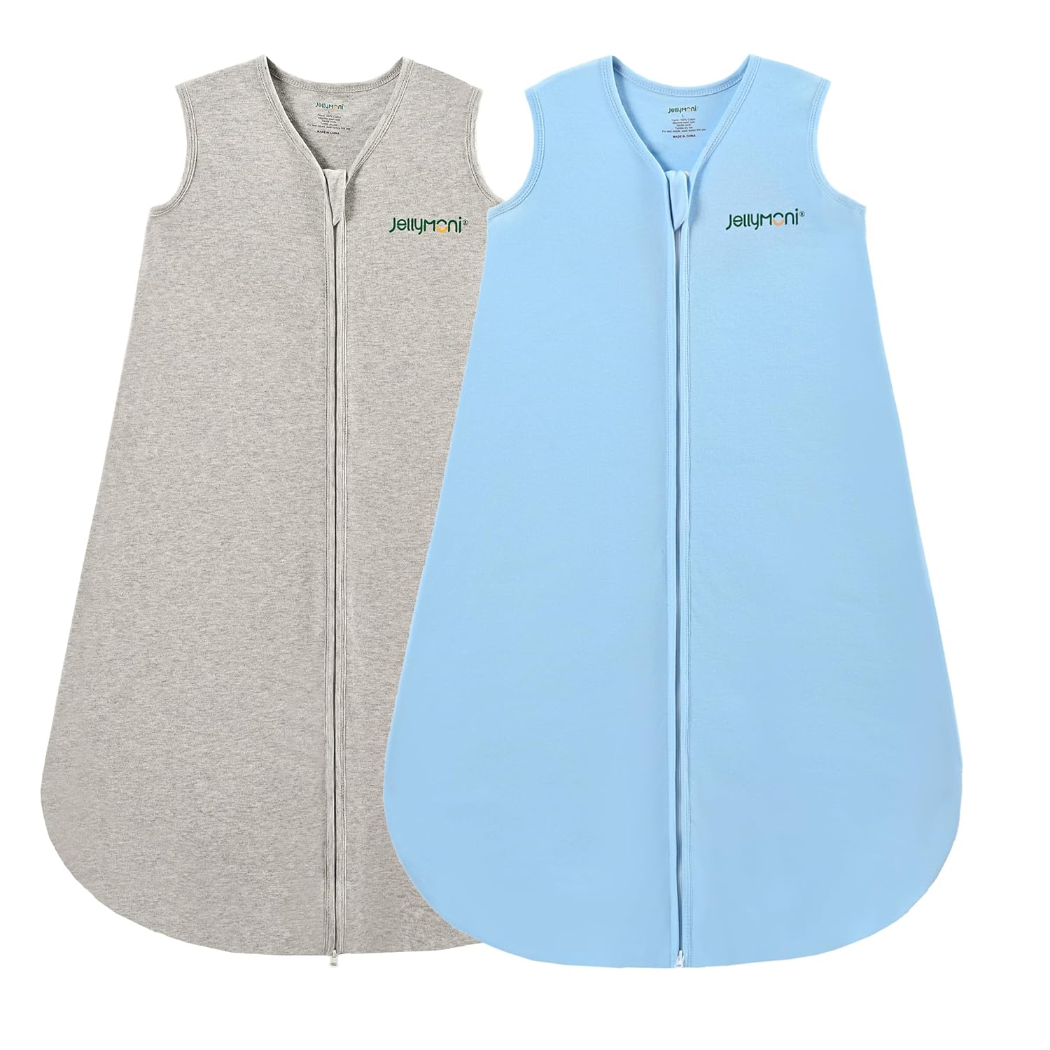 JELLYMONI Baby Sleep Sack 12-18 Months 100% Cotton Wearable Blanket, 0.5 TOG Sof...
