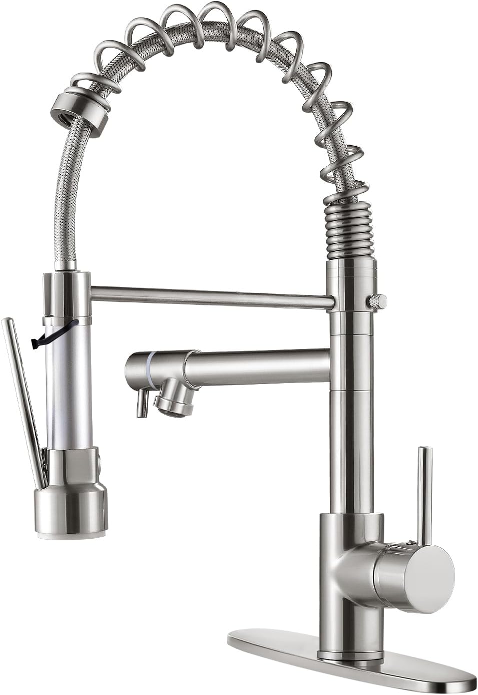 Qomolangma Contemporary Kitchen Faucet with Pull D...