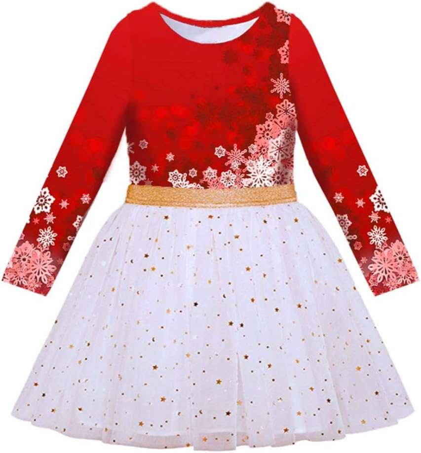 VIKITA Toddler Girls Dresses Winter Long Sleeve Tutu Party Dress for Girl 2-12 Y...