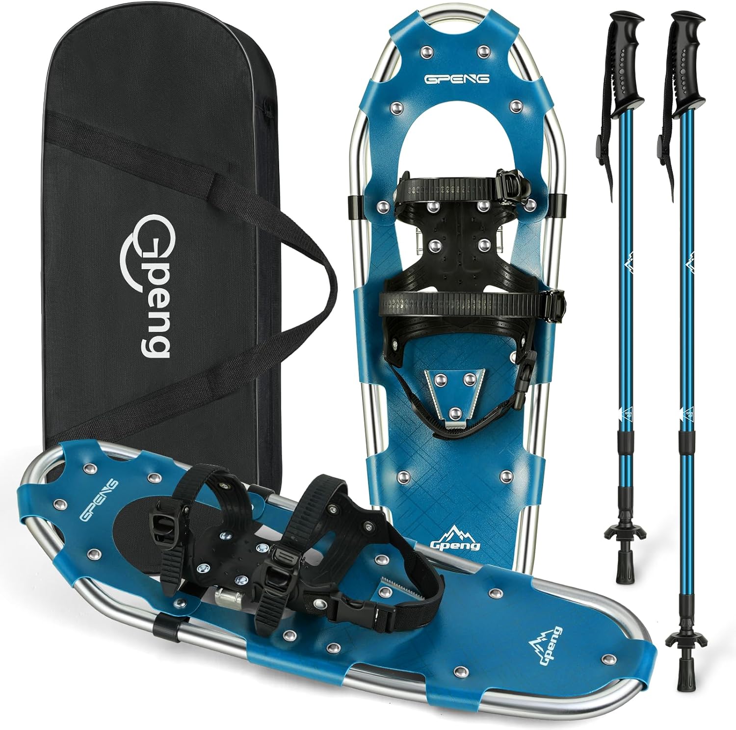 Gpeng Snowshoes for Men Women Youth Kids, Light Weight Aluminum Snow Shoes with...