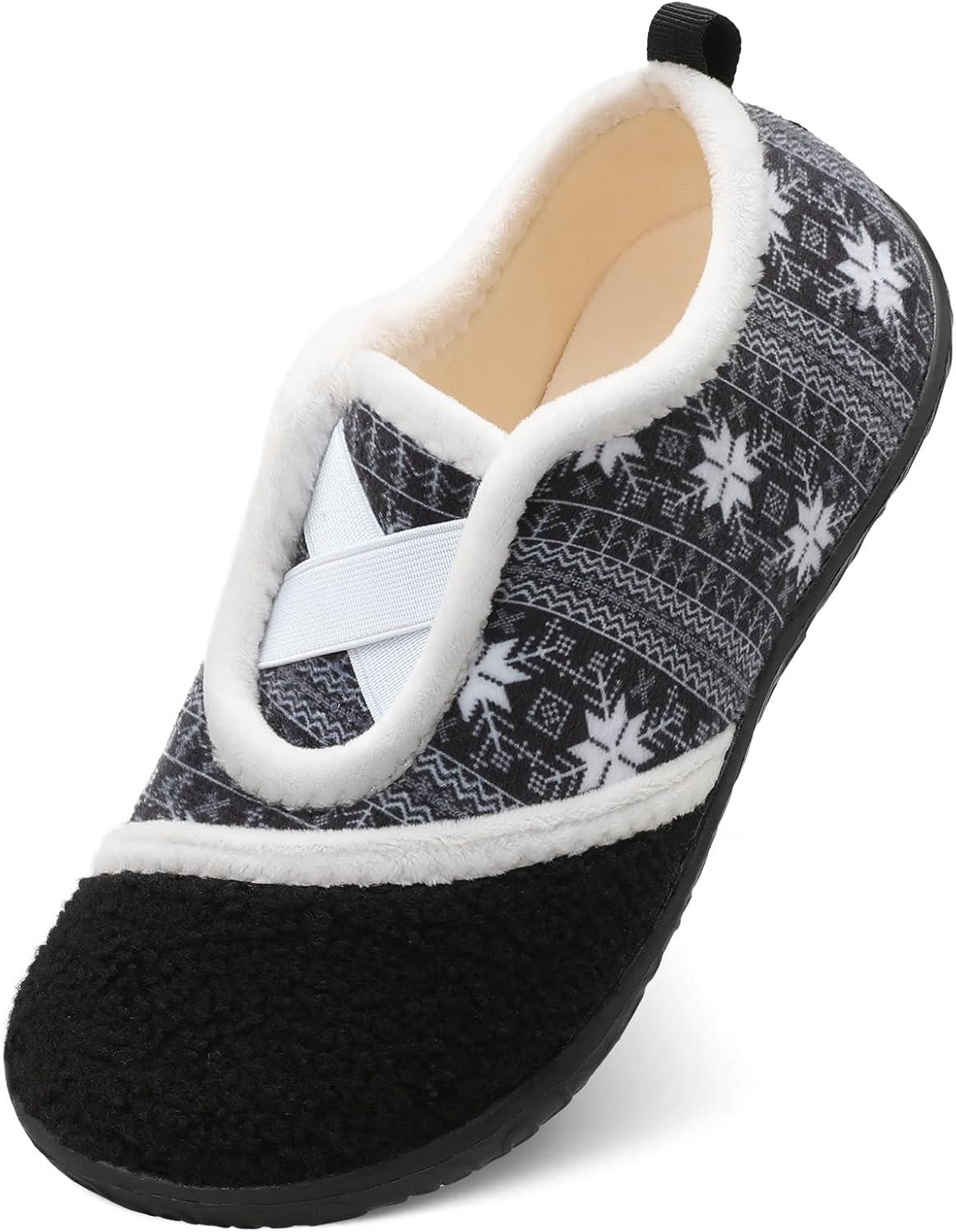 JIASUQI Womens Slippers Fuzzy Slip-on House Shoes Indoor Outdoor Slippers for Wo...