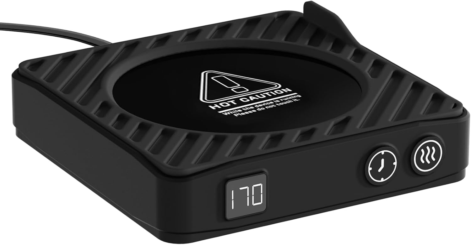 Mug Warmer, Coffee Mug Warmer with 3-Temp Settings, Coffee Warmer with Digital D...