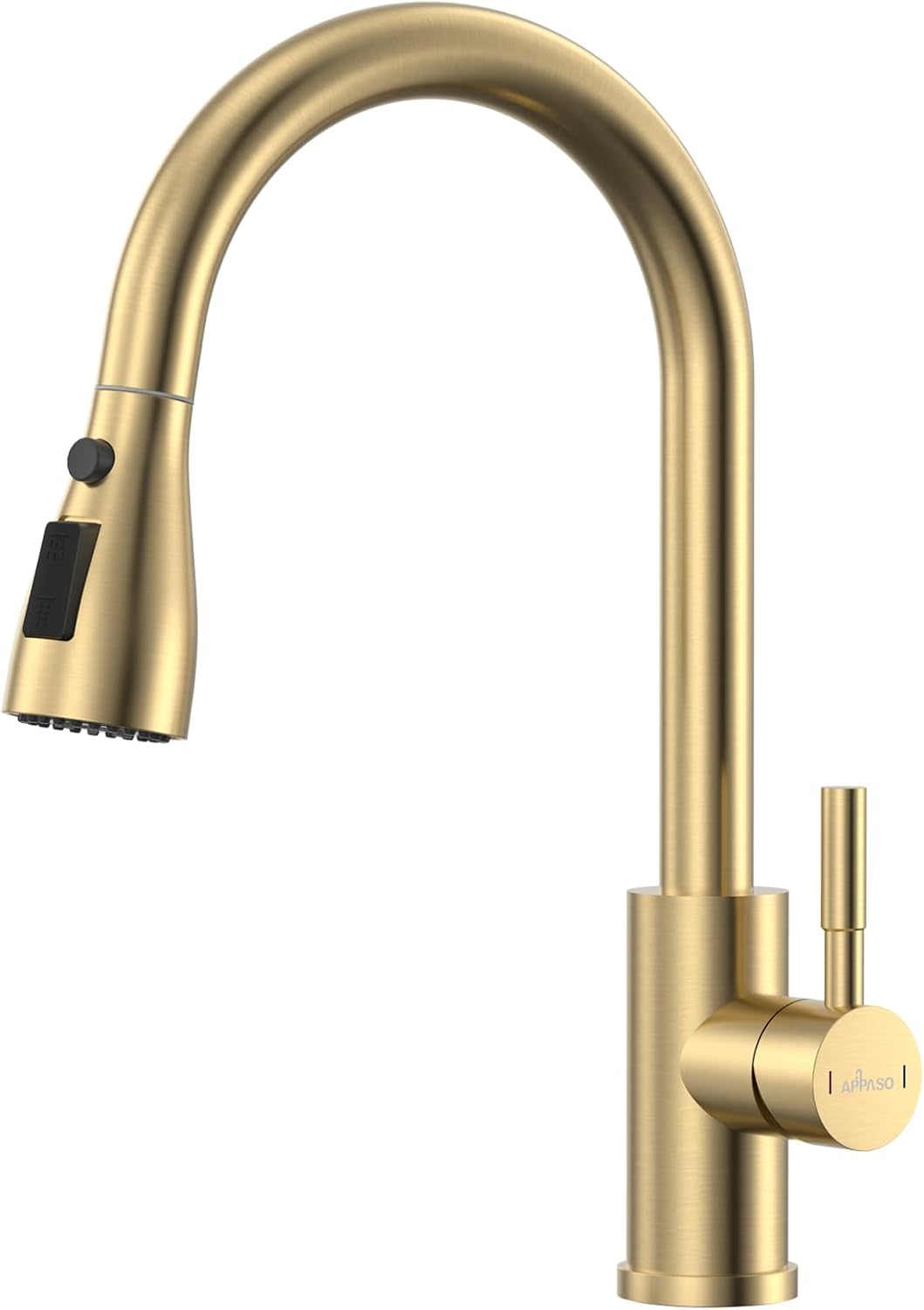 APPASO Gold Kitchen Tap, Kitchen Sink Taps Mixer with Pull Out Spray, Kitchen Mi...