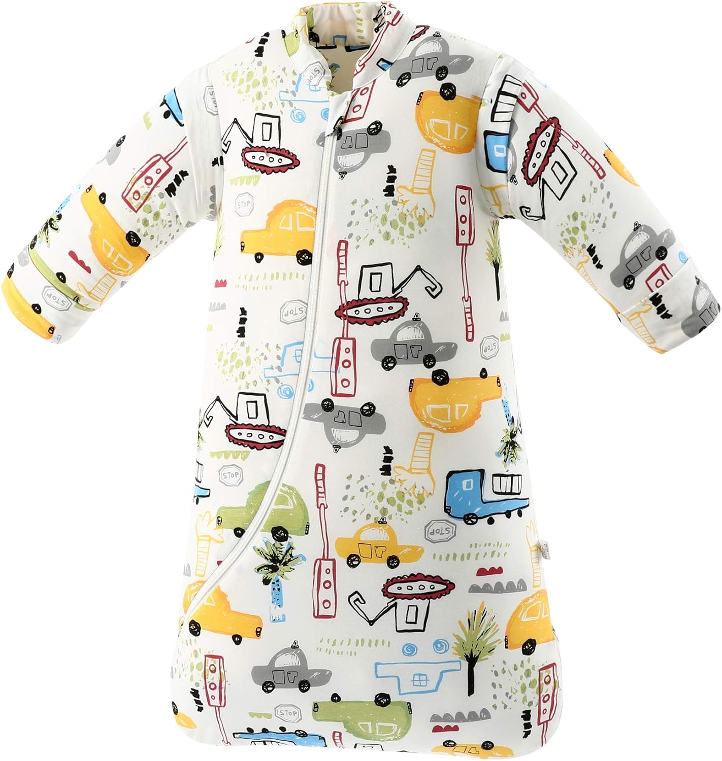 Chilsuessy Baby Sleeping Bag with Detachable Long Sleeves 3.5 Tog for Winter Tod...