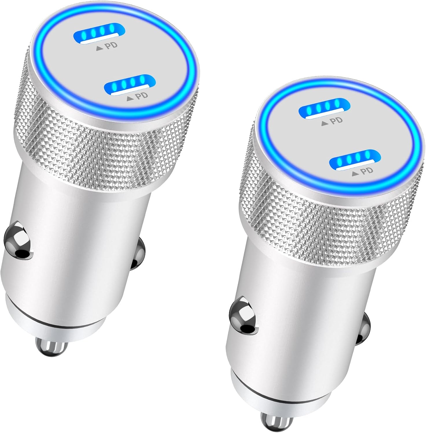 USB C Car Charger, Linocell 2Pack 90W Dual PD Car Power Cigarette Lighter Type-C...