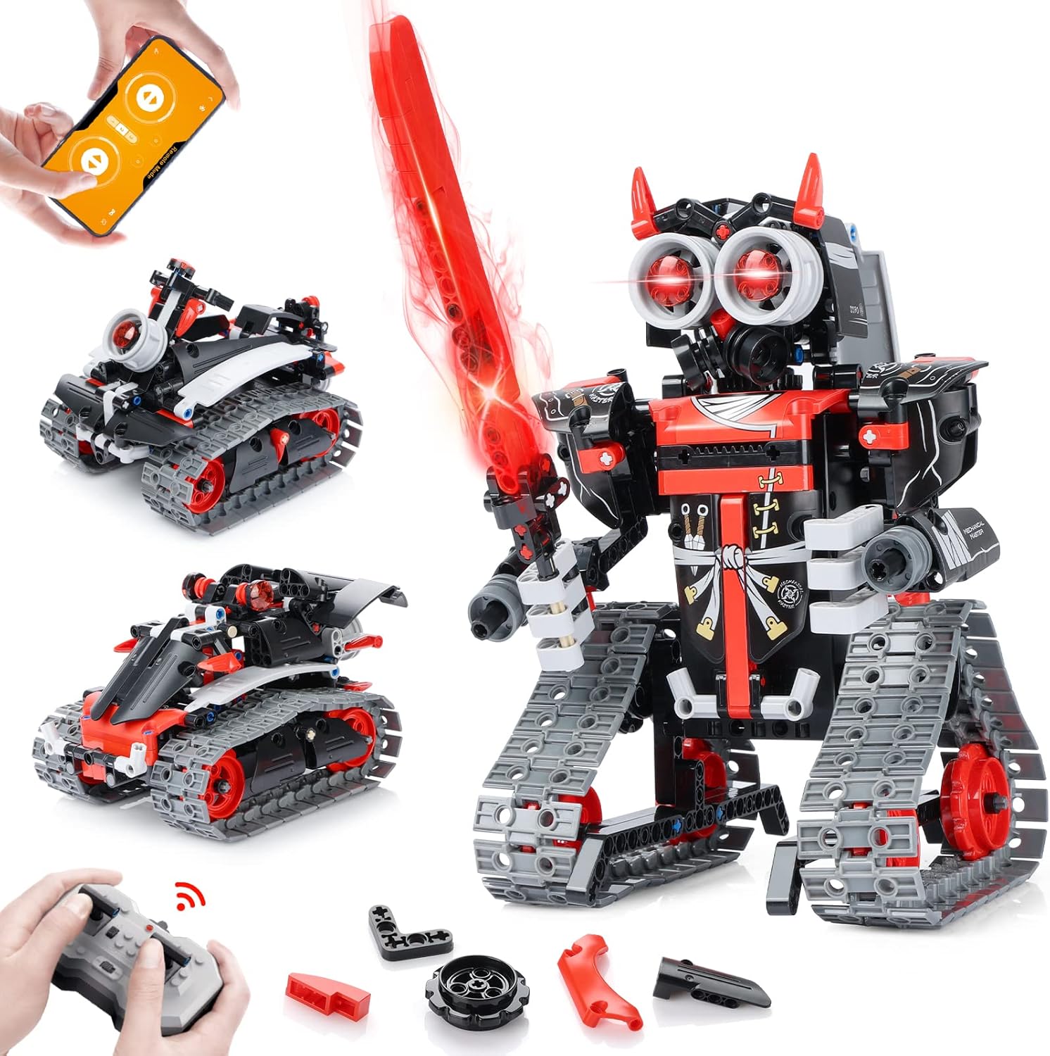 GILI Robot Building Remote Control Gift STEM Building Kit for Boys 8-12 - 3 in 1...