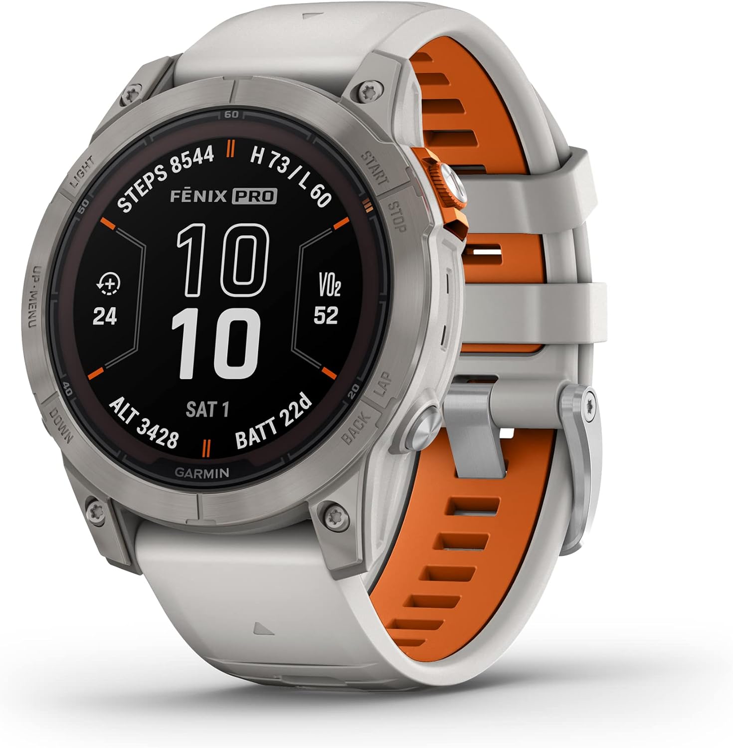 Garmin fēnix 7 Pro Sapphire Solar, Multisport GPS Smartwatch, Built-in Flashligh...