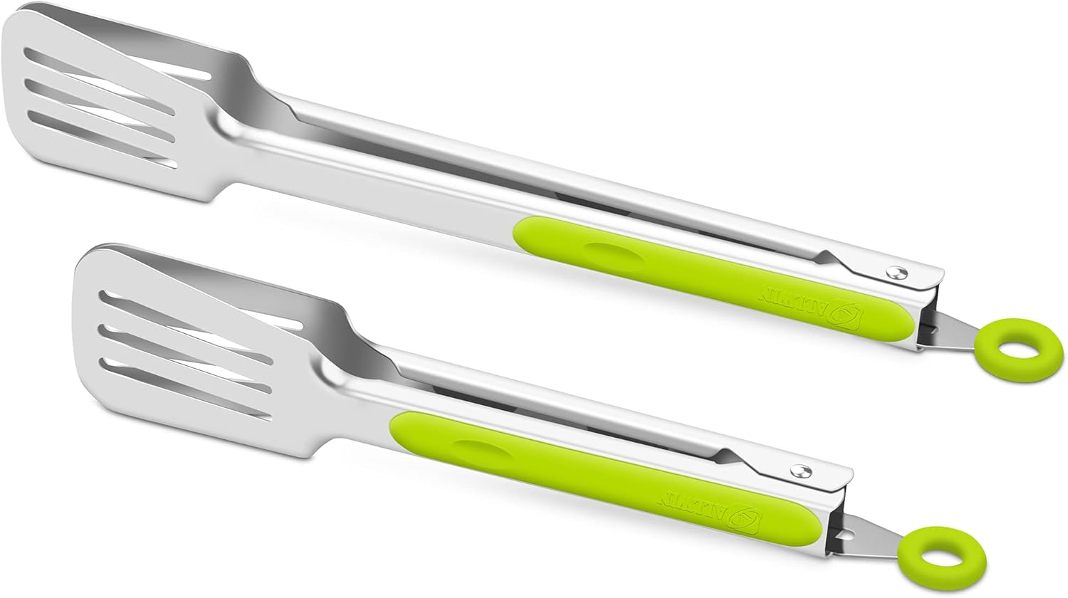 Premium 304 Stainless Steel Barbecue Turners, Heavy Duty Non-Stick BBQ Cooking K...