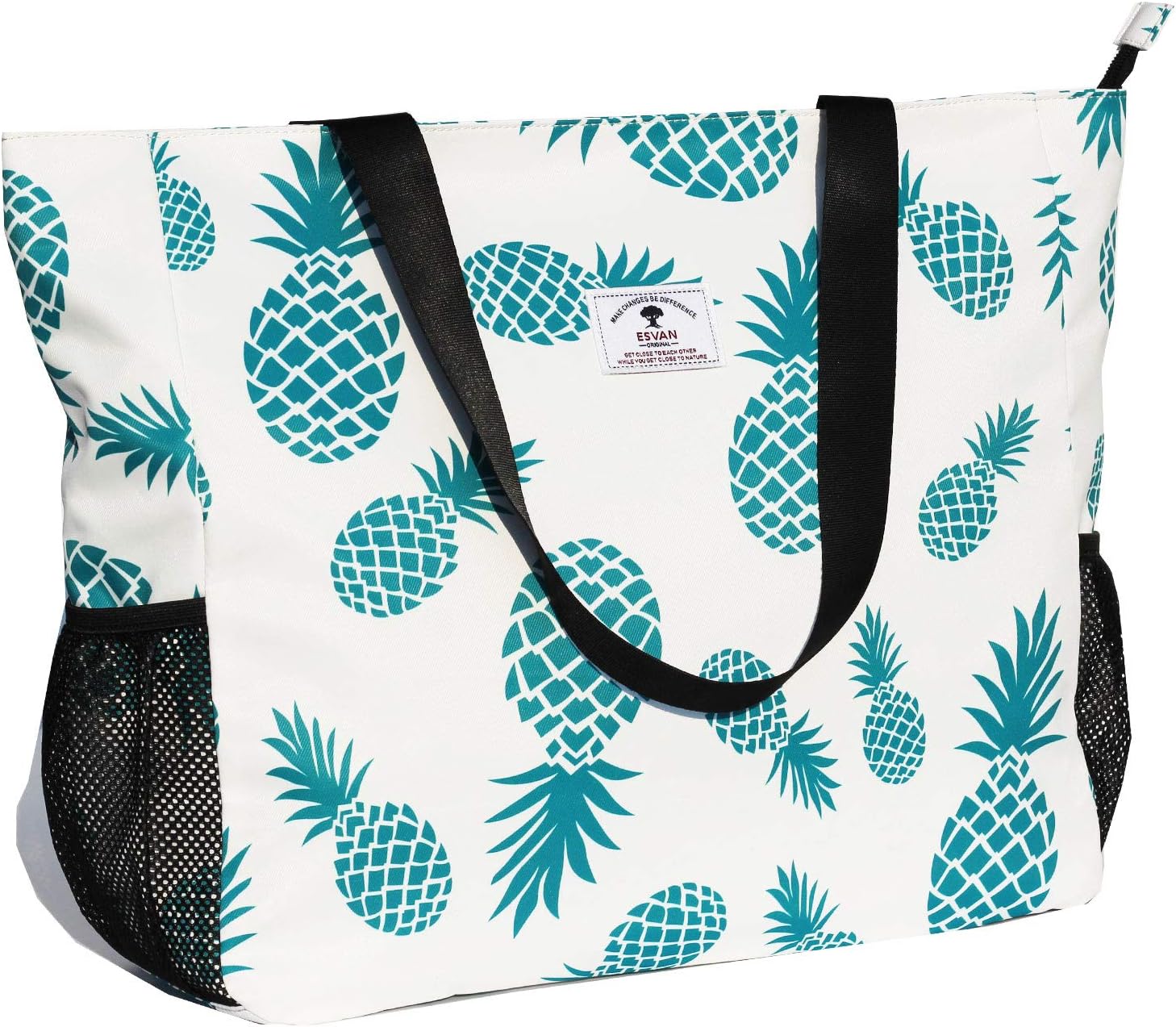 ESVAN LARGE BEACH BAG Water Resistant Lightweight 20 inch Women Oversize Tote Ba...