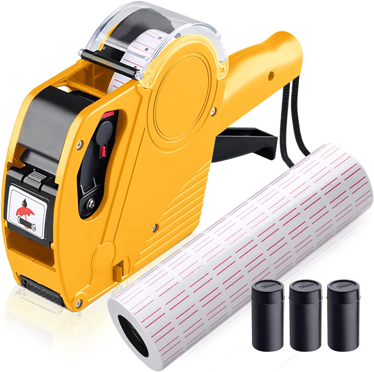 MX5500 8 Digits Price Tag Gun, Price Gun Kit with 3 Ink Refill Pricing Gun, Prem...