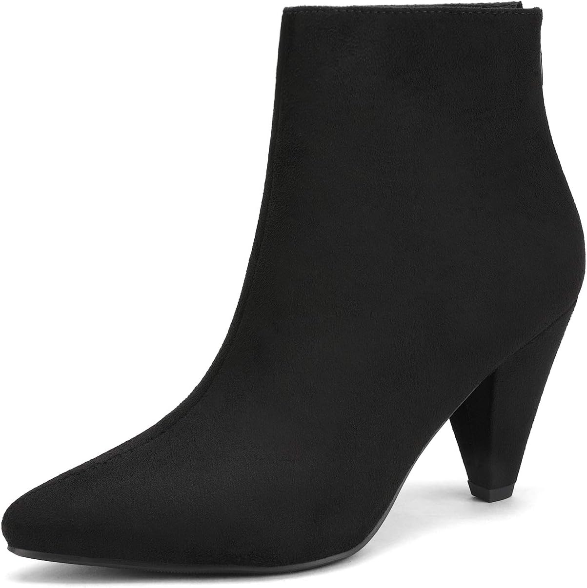 DREAM PAIRS Women's Pointed Toe Ankle Boots High Heel Booties Fashion Zipper Dre...