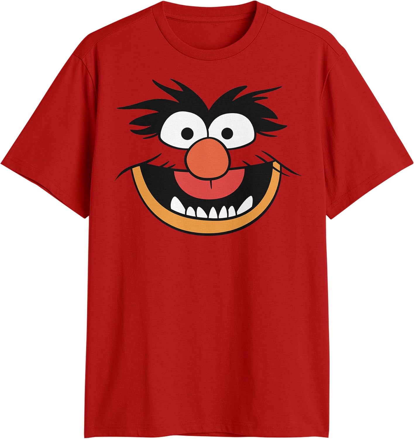 The Muppets Animal Dr. Teeth Electric Mayhem Big Face Adult T-Shirt XX-Large Red
