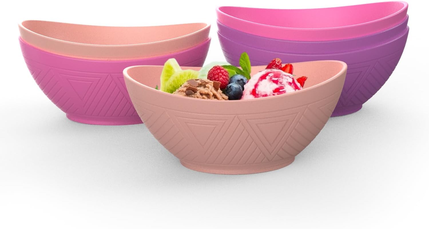 26oz Wheat Straw Bowls,Unbreakable Large Salad Bowls,Dishwasher and Microware Sa...
