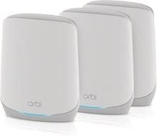 Netgear Orbi RBK763-100NAR AX5400 Tri-band WiFi 6 Mesh System, 5.4Gbps, Router a...