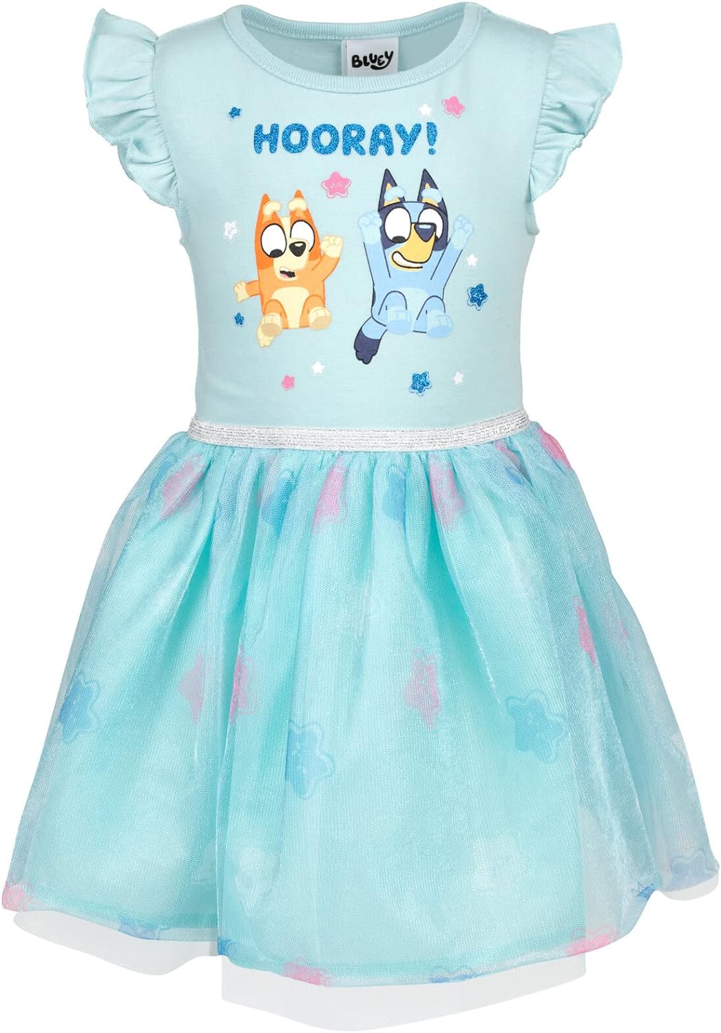 Bluey Bingo Girls Dress Toddler to Big Kid 5T Blue