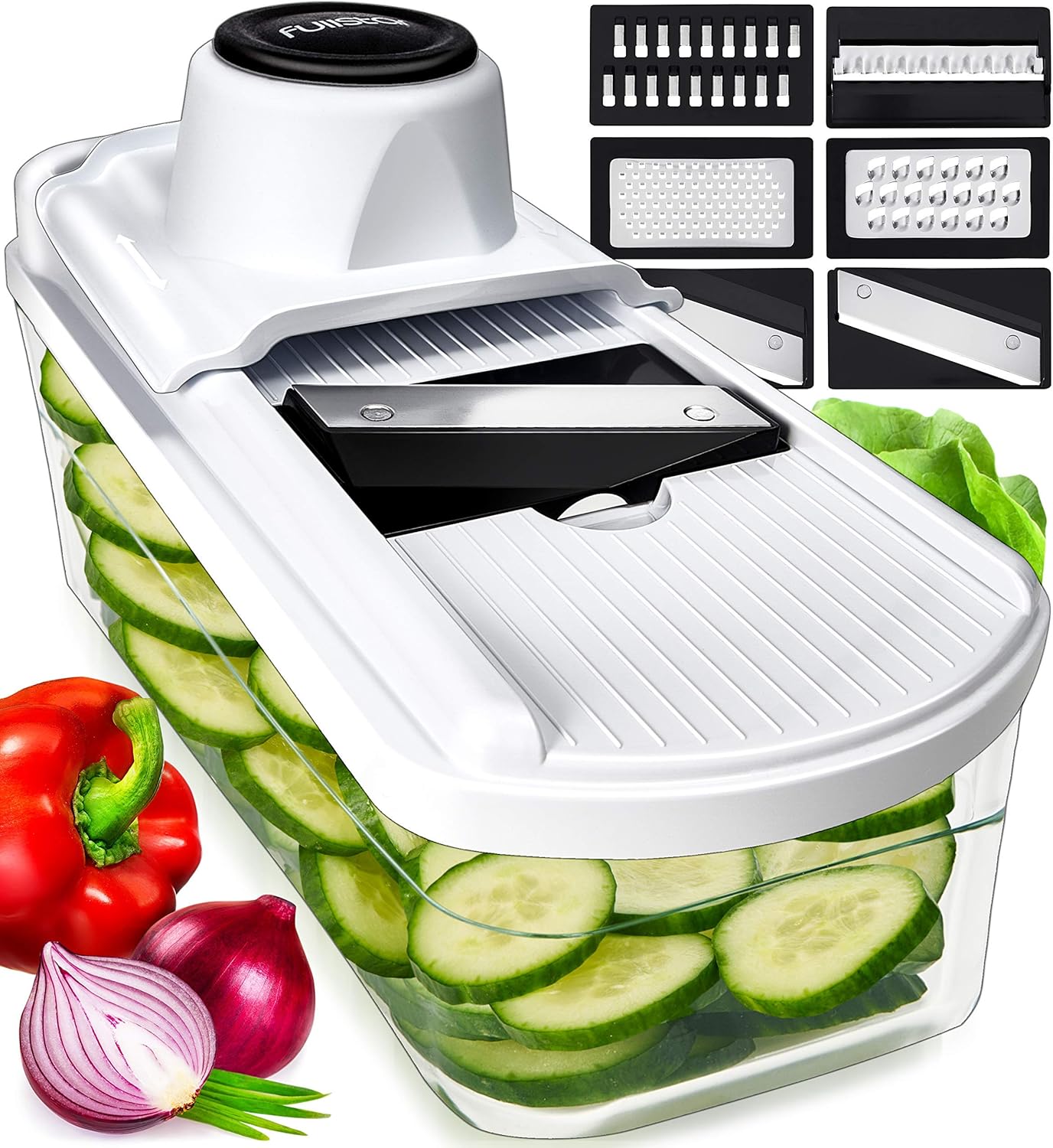 Fullstar Mandoline Slicer for Kitchen, Potato Slicer, Vegetable Slicer, Mandolin...