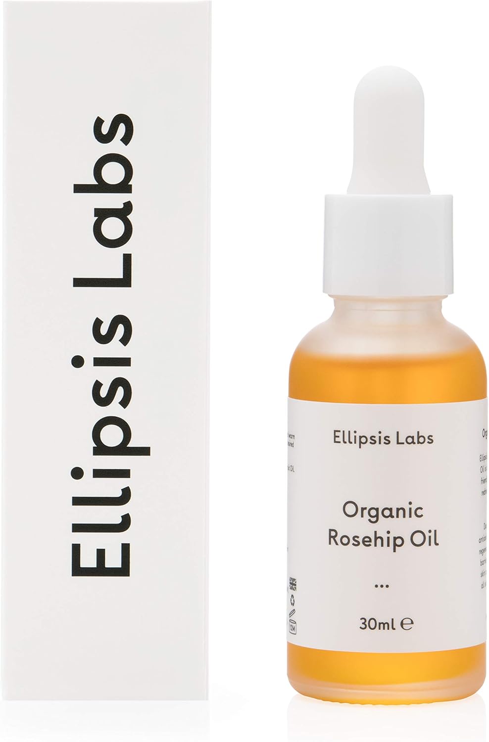 Organic Rosehip Oil by Ellipsis Labs. 100% natural and organic moisturising oil,...