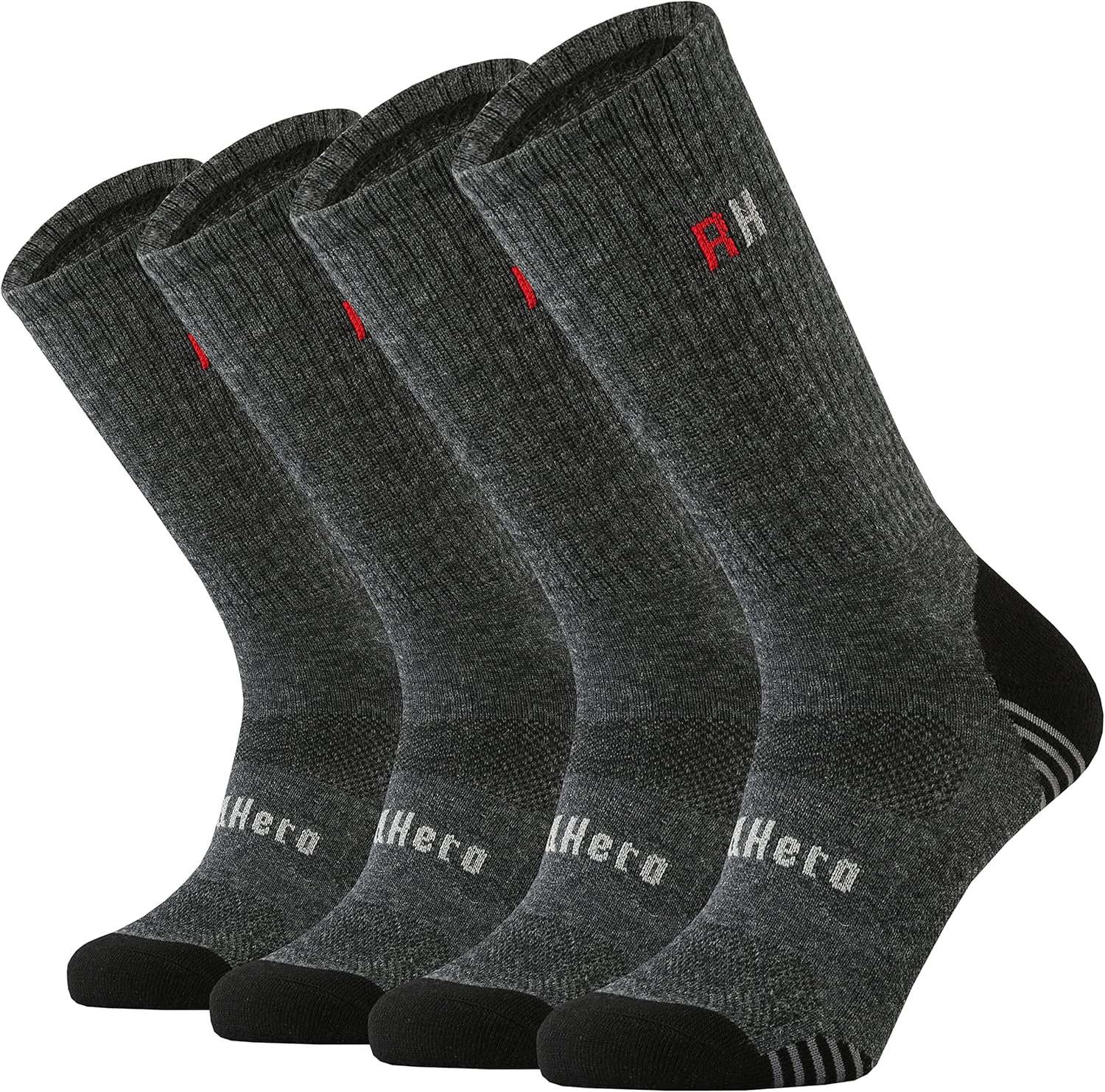 Men's Merino Wool Cushion Crew Socks for Outdoor Hiking Trekking Hike Soft Cozy...